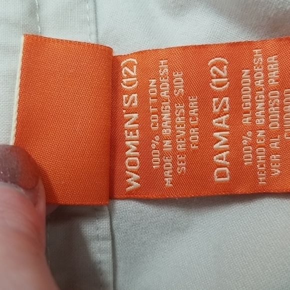 Weatherproof WMS SZ 12 Shorts Tan Cotton Flat Front Cargo Gorpcore Pebble - Picture 5 of 9